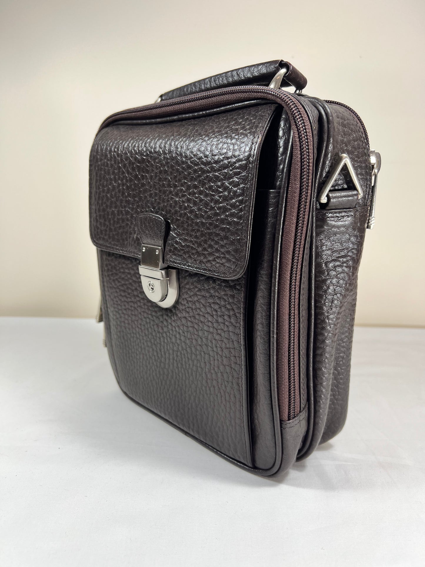 Premium Genuine Leather Tech & Travel Bag