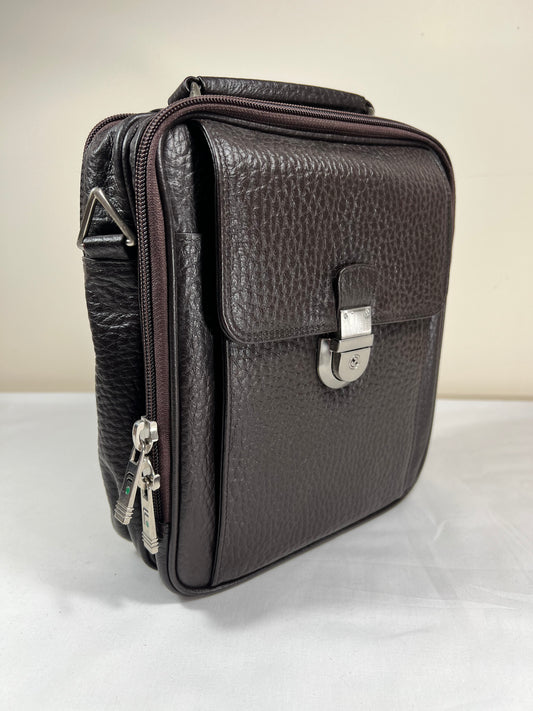Premium Genuine Leather Tech & Travel Bag